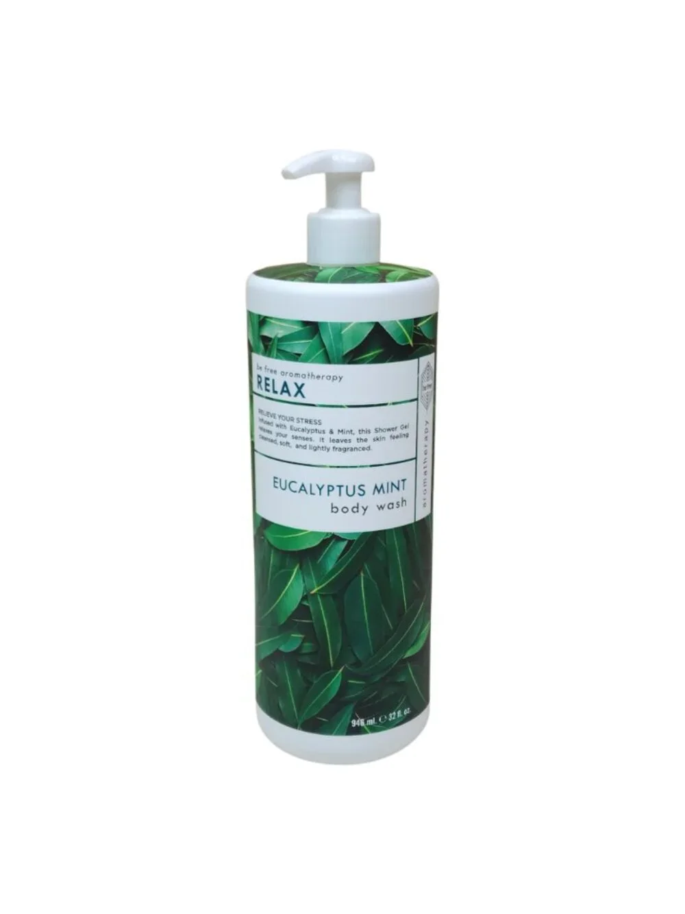 Be Free Aromatherapy Relax Eucalyptus Mint Body Wash 946 ml / 32 oz Jumbo